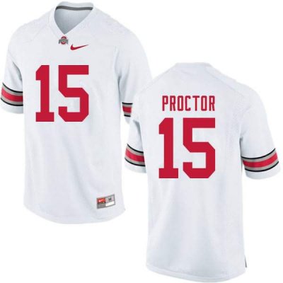 Men's Ohio State Buckeyes #15 Josh Proctor White Nike NCAA College Football Jersey February VVE1144PL